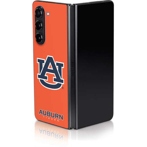 Auburn University Logo Orange Galaxy Z Fold5 5G Skin
